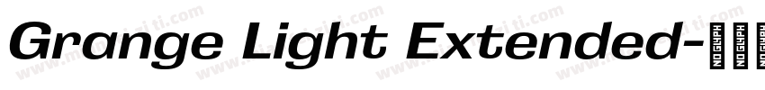 Grange Light Extended字体转换